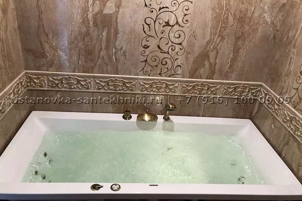 Установка гидромассажной ванны Excellent